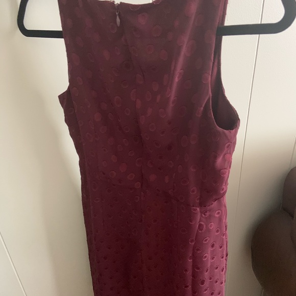 Ann Taylor Loft eggplant dress - Picture 4 of 8